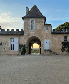 Facing NW door at Chateau Yquem